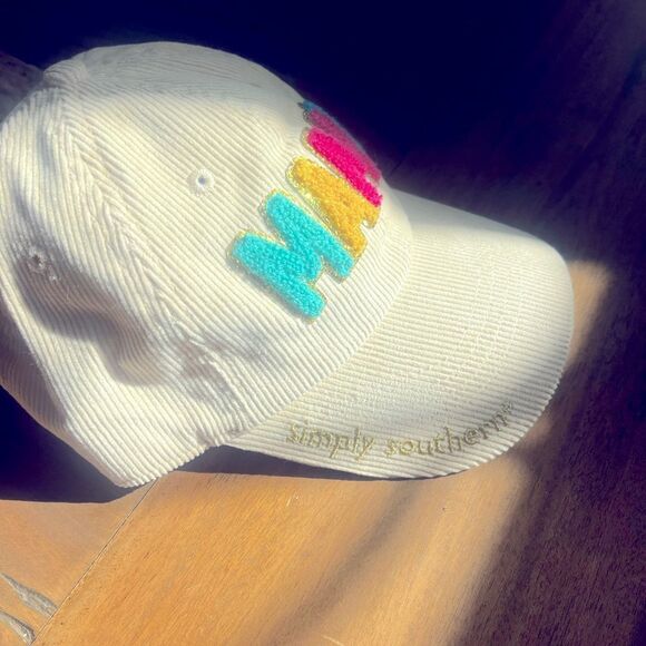 “Simply Southern” Colorful 'MAMA' Corduroy Cap! NWT! - Picture 6 of 8